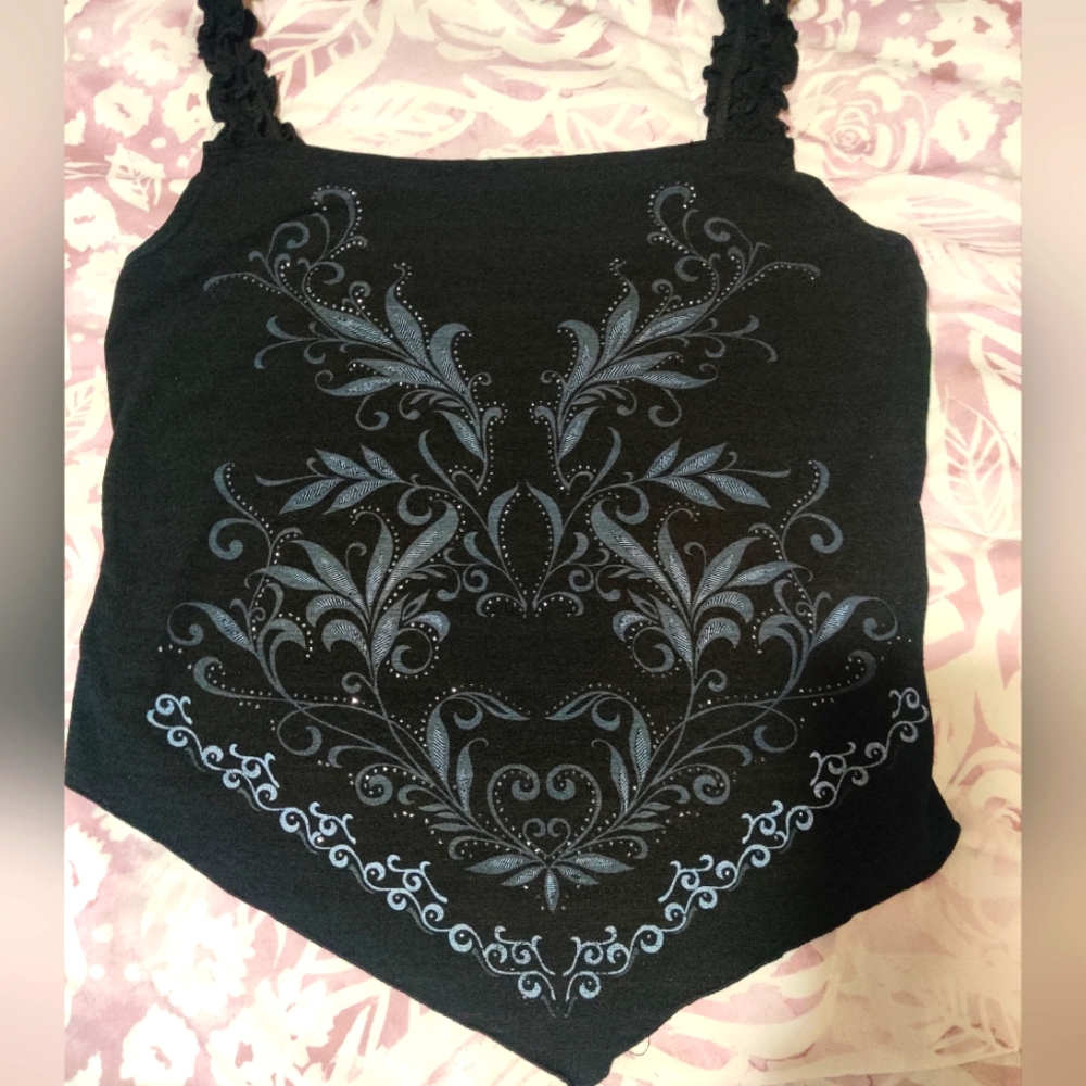 Misope USA Sparkle Bandana Top, Size L